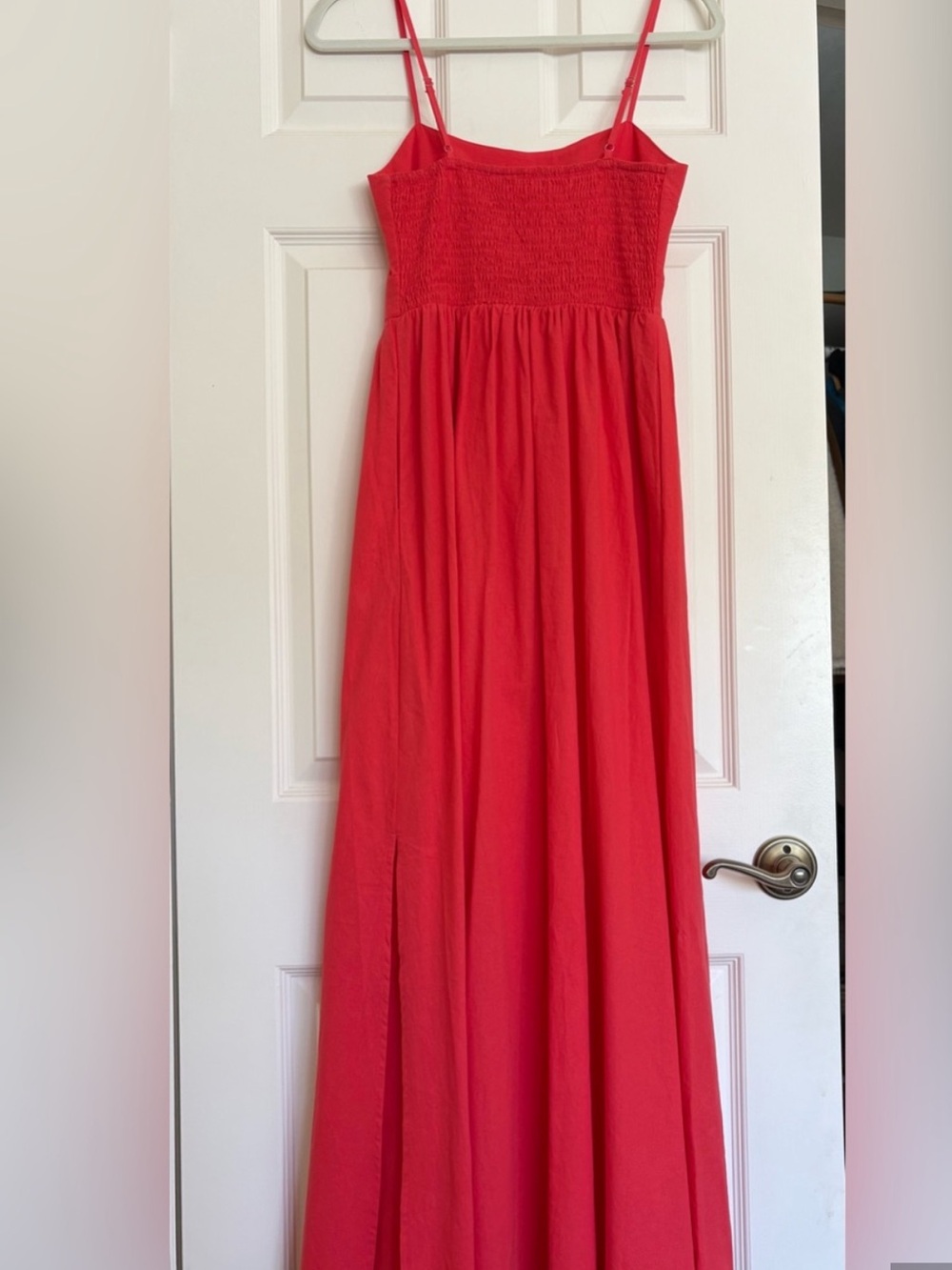 Commense Bright Red Maxi Dress with cutout - Picture 3 of 4